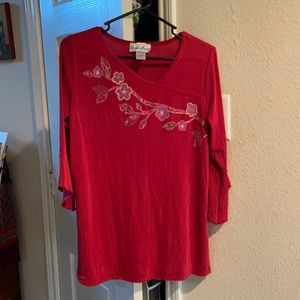 Red Carolyn Strauss Tunic